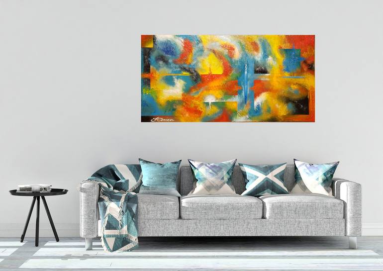 Original Abstract Painting by Romeo Dobrota