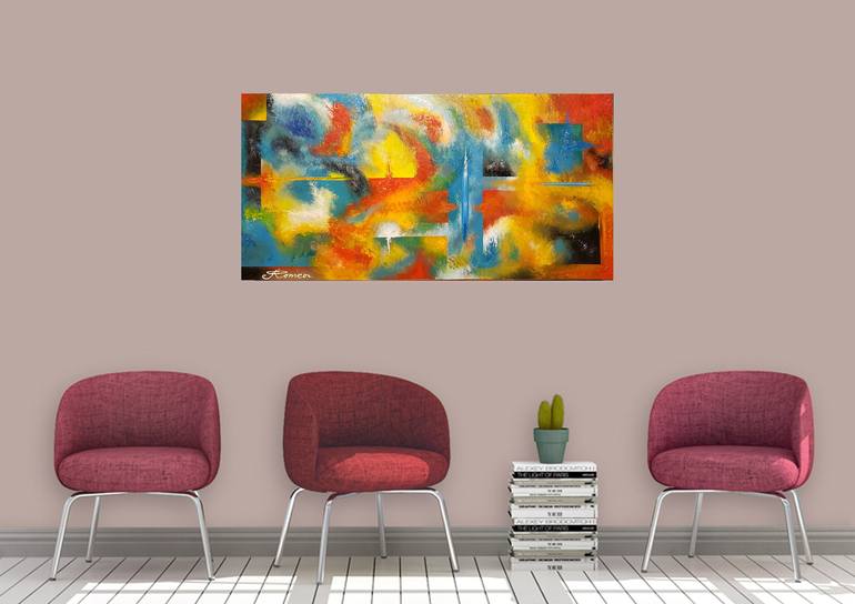 Original Abstract Painting by Romeo Dobrota