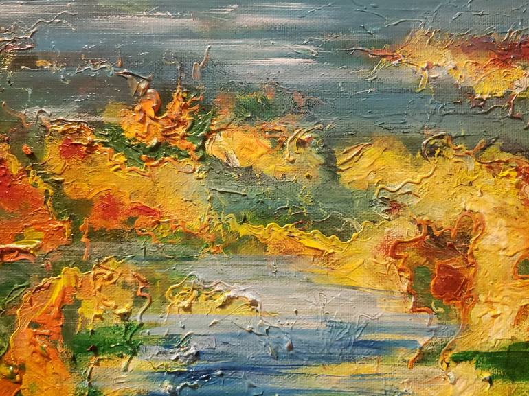 Original Impressionism Landscape Painting by Romeo Dobrota