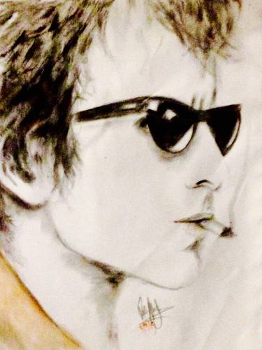 Original Portraiture Celebrity Drawings by vana Jane Smith