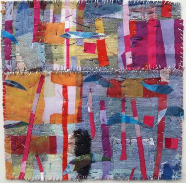 Original Modern Abstract Collage by Ann Barbara Smith