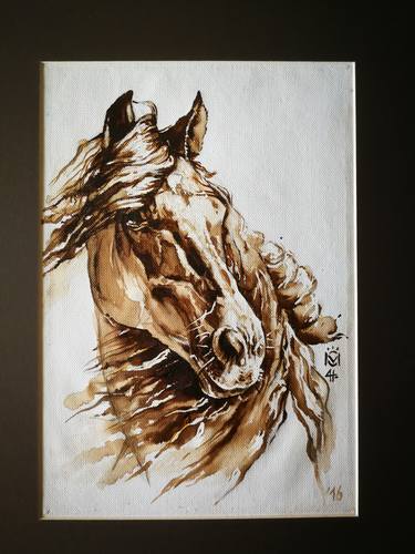 Print of Abstract Horse Paintings by Daniela Nikolova