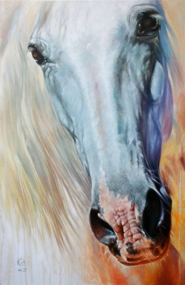 Print of Documentary Horse Paintings by Daniela Nikolova
