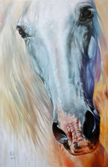 Original Horse Painting by Daniela Nikolova