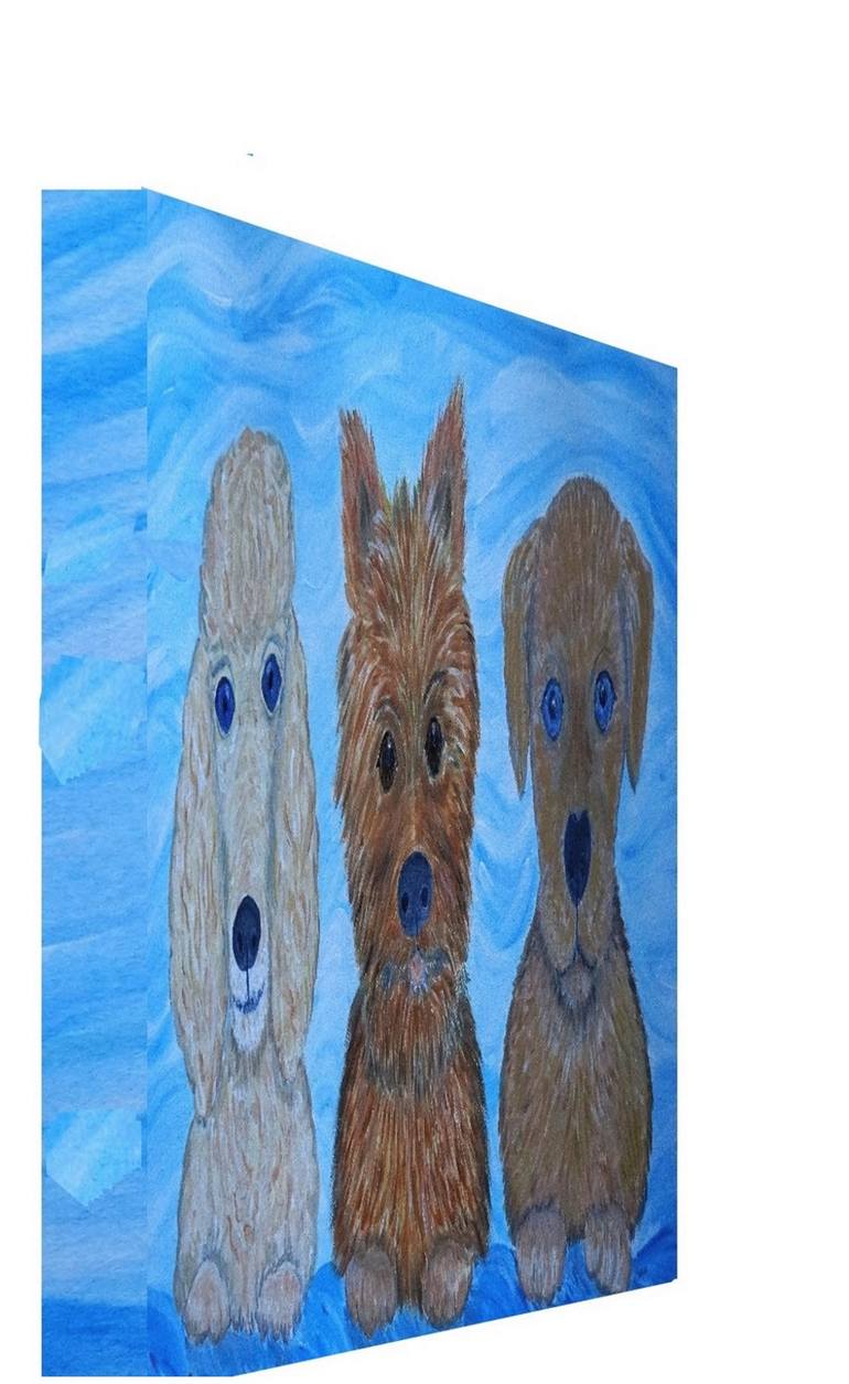 Original Expressionism Animal Painting by Janet Davies