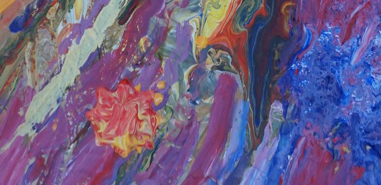 Original Abstract Expressionism Abstract Painting by Janet Davies