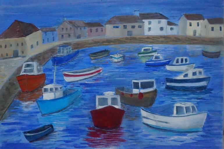 Colourful Padstow Harbour Cornwall - Print