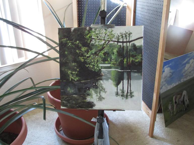 Original Impressionism Landscape Painting by Linda Lindall