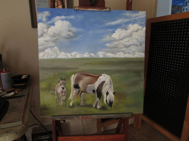 Original Horse Painting by Linda Lindall