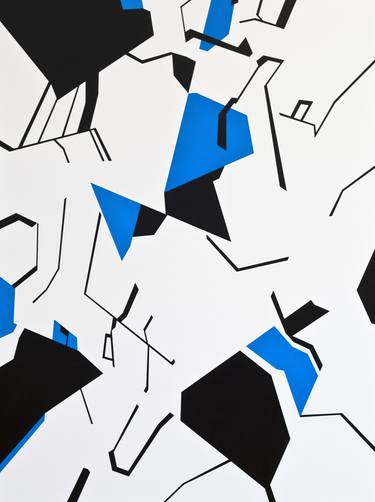Print of Abstract Geometric Paintings by Juan Jose Lopez Brotons