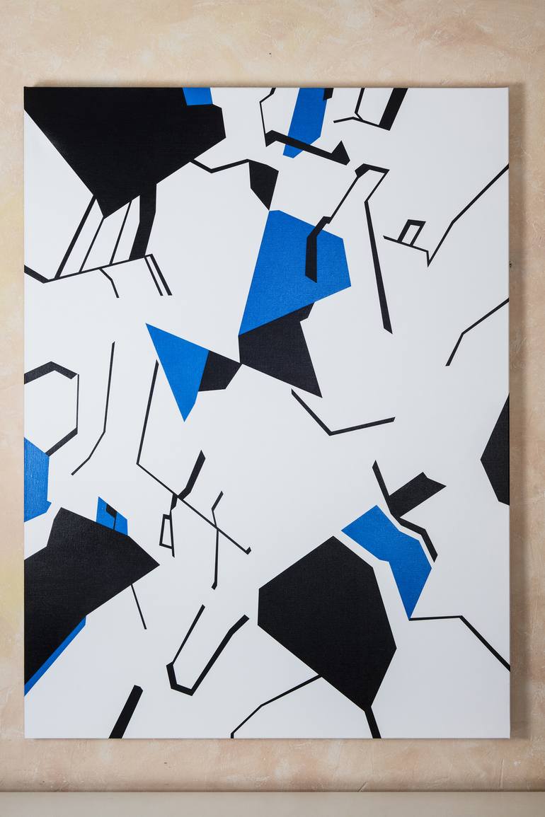 Original Geometric Painting by Juan Jose Lopez Brotons