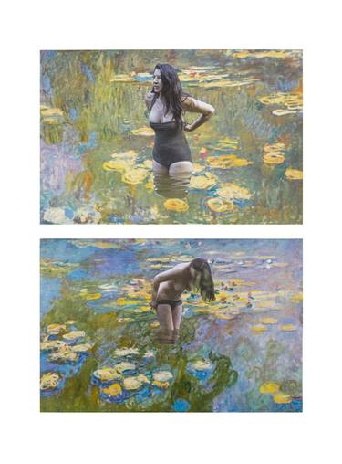 Paparazzi. I caught Marina Abramovic bathing on Monet's water lilies thumb