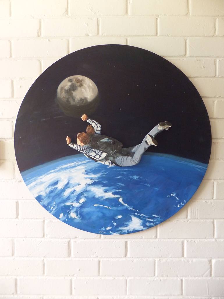 Original Outer Space Painting by Janna Prinsloo
