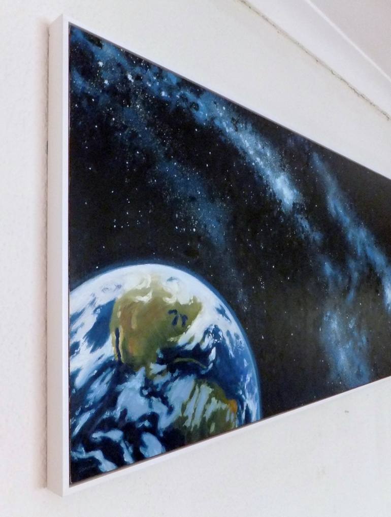 Original Realism Outer Space Painting by Janna Prinsloo