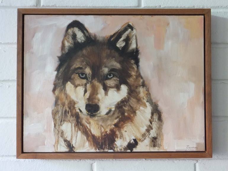 Original Figurative Animal Painting by Janna Prinsloo