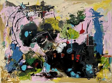 Original Abstract Expressionism Abstract Paintings by Frank Marino Baker