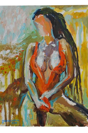 Print of Impressionism Nude Paintings by Olena Perevozna
