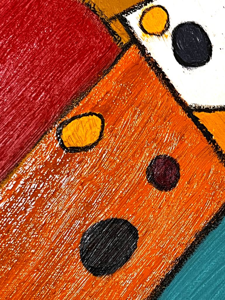 Original Conceptual Outer Space Painting by Rusudan Khantadze - Andronikashvili