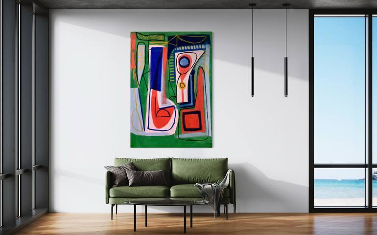 Original Abstract Painting by Robert Langley