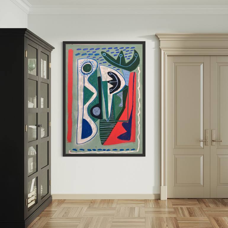 Original Abstract Expressionism Abstract Painting by Robert Langley