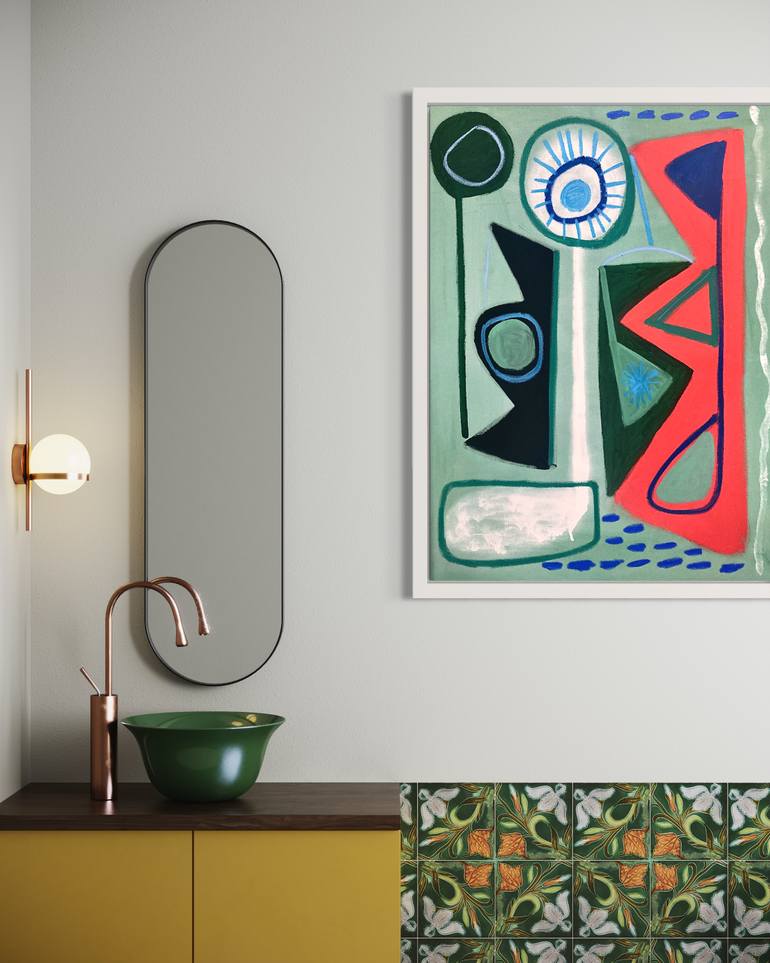 Original Abstract Expressionism Abstract Painting by Robert Langley