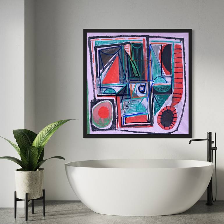 Original Abstract Expressionism Abstract Painting by Robert Langley