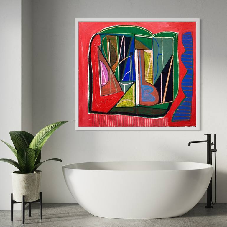 Original Abstract Expressionism Abstract Painting by Robert Langley