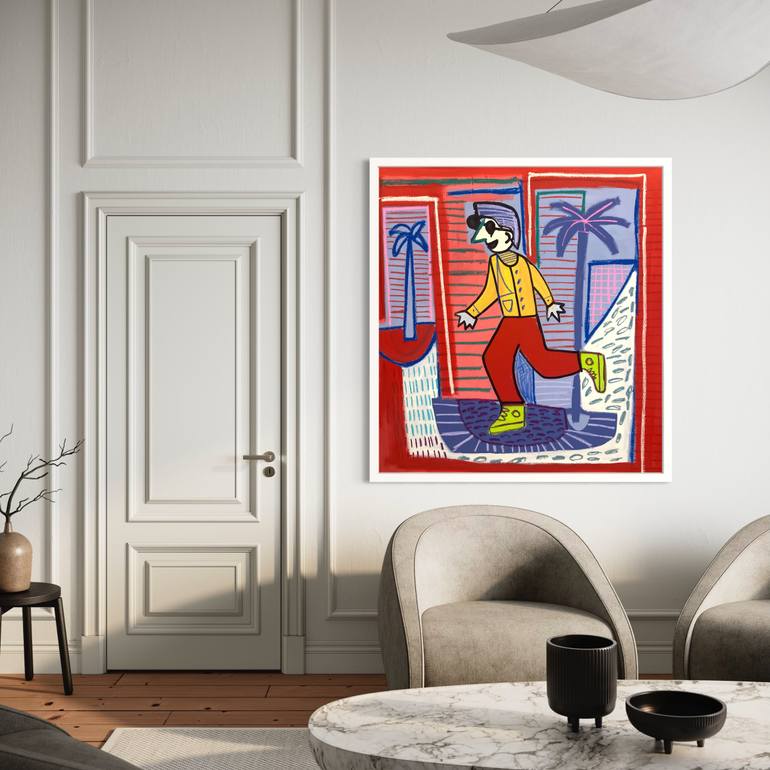 Original Figurative Abstract Painting by Robert Langley