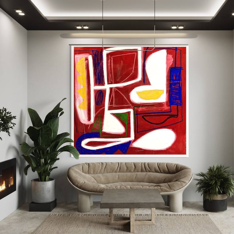 Original Abstract Expressionism Abstract Painting by Robert Langley