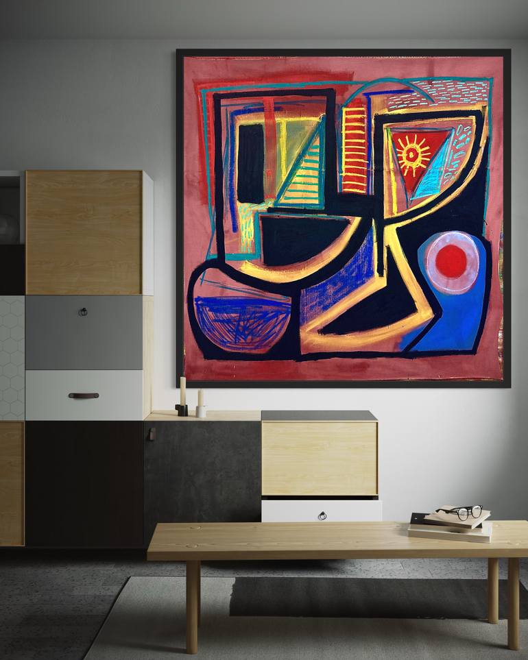 Original Abstract Expressionism Abstract Painting by Robert Langley