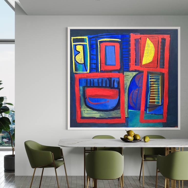 Original Abstract Expressionism Abstract Painting by Robert Langley