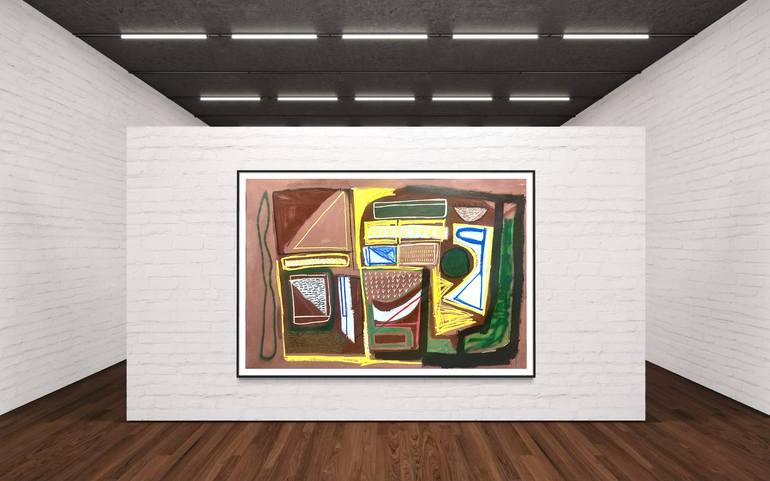 Original Abstract Expressionism Abstract Painting by Robert Langley
