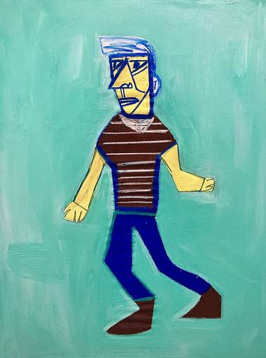 Original Figurative Abstract Painting by Robert Langley