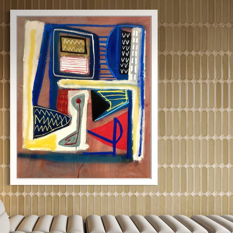 Original Abstract Expressionism Abstract Painting by Robert Langley