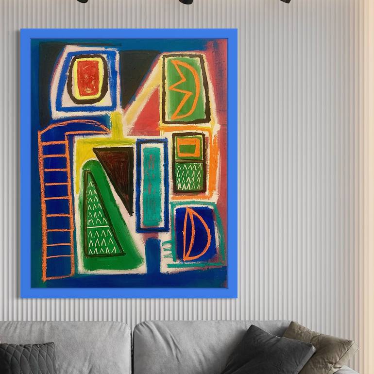 Original Abstract Expressionism Abstract Painting by Robert Langley