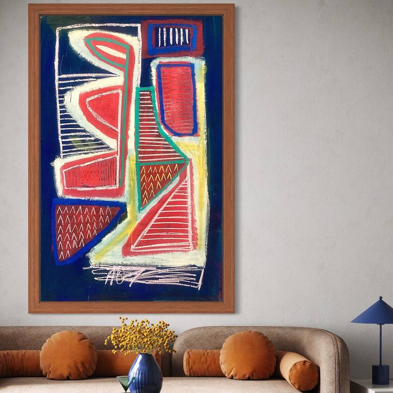 Original Abstract Expressionism Abstract Painting by Robert Langley