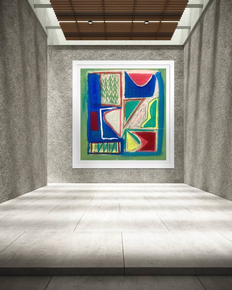 Original Abstract Expressionism Abstract Painting by Robert Langley