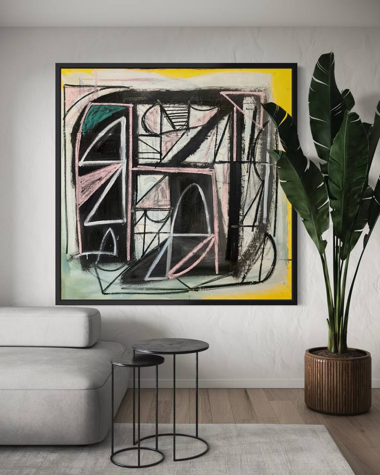 Original Abstract Expressionism Abstract Painting by Robert Langley