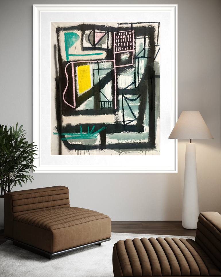 Original Abstract Expressionism Abstract Painting by Robert Langley