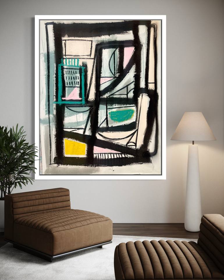 Original Abstract Expressionism Abstract Painting by Robert Langley