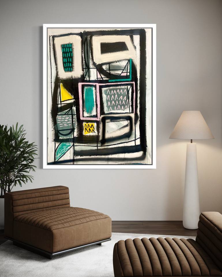 Original Abstract Expressionism Abstract Painting by Robert Langley