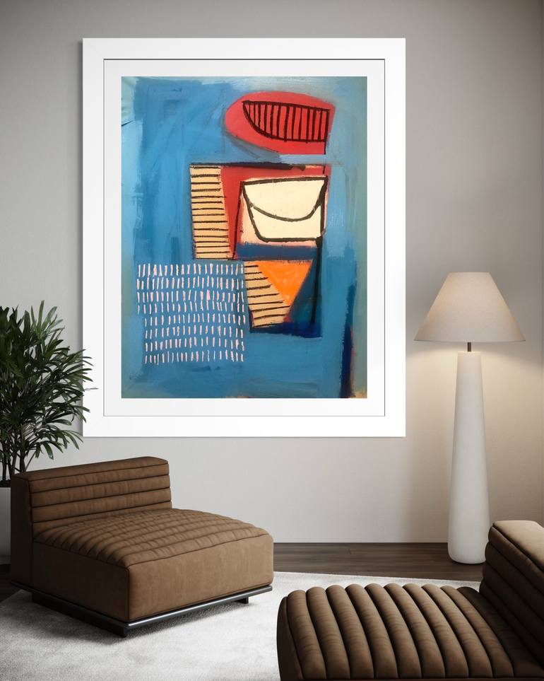 Original Abstract Expressionism Abstract Painting by Robert Langley