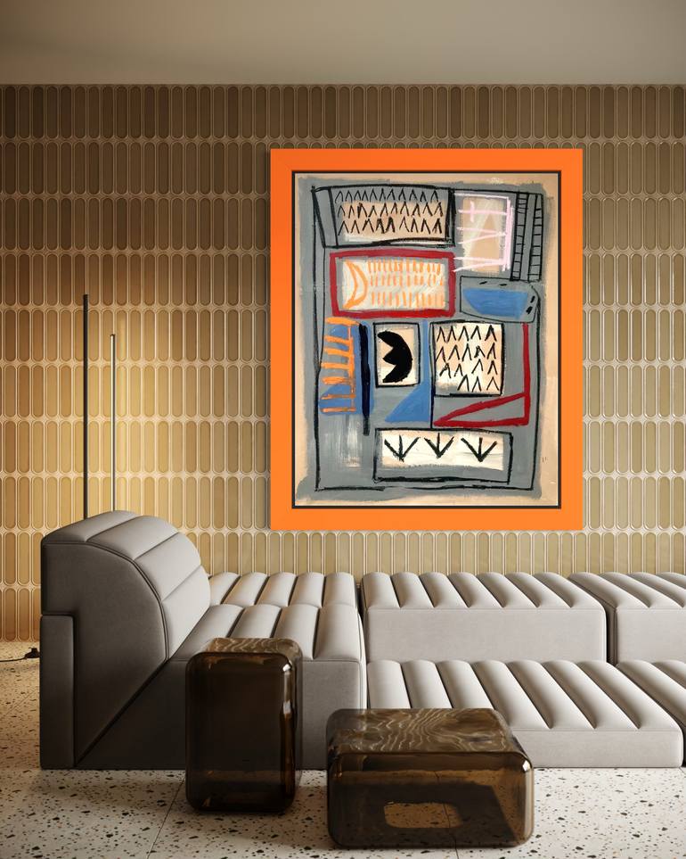 Original Abstract Expressionism Abstract Painting by Robert Langley