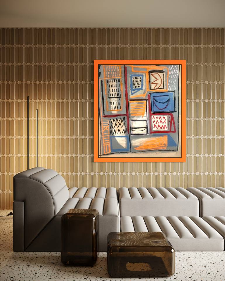 Original Abstract Expressionism Abstract Painting by Robert Langley