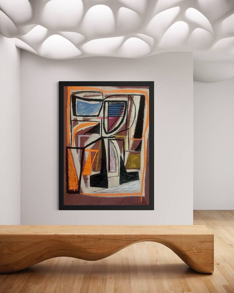 Original Abstract Expressionism Abstract Painting by Robert Langley