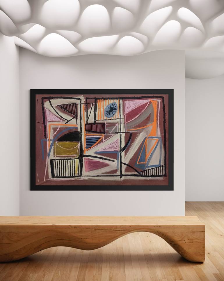 Original Abstract Expressionism Abstract Painting by Robert Langley