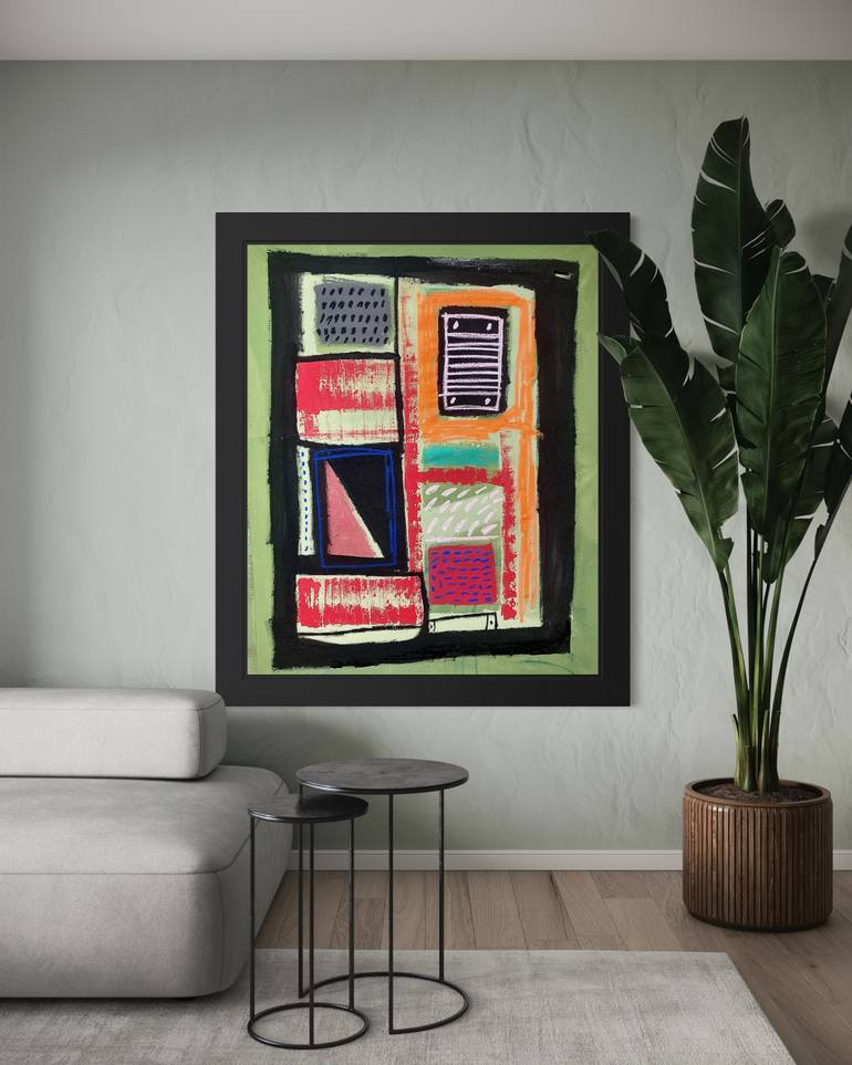 Original Abstract Expressionism Abstract Painting by Robert Langley