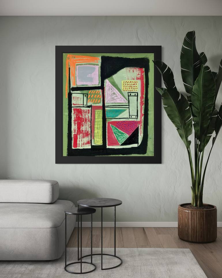 Original Abstract Expressionism Abstract Painting by Robert Langley