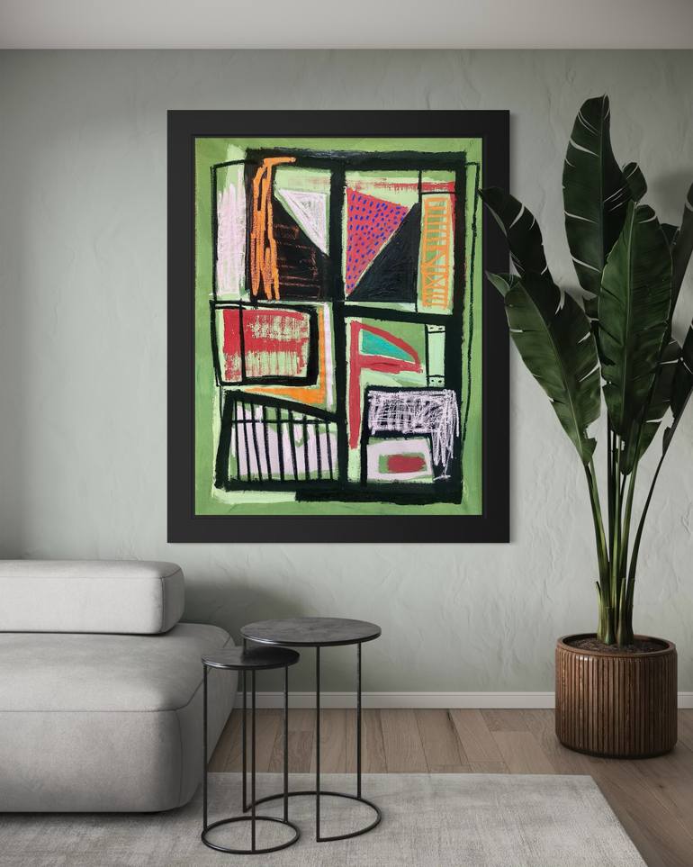 Original Abstract Expressionism Abstract Painting by Robert Langley