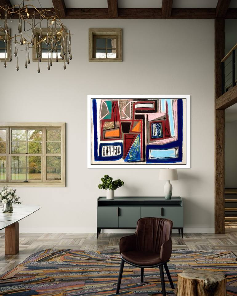 Original Abstract Expressionism Abstract Painting by Robert Langley